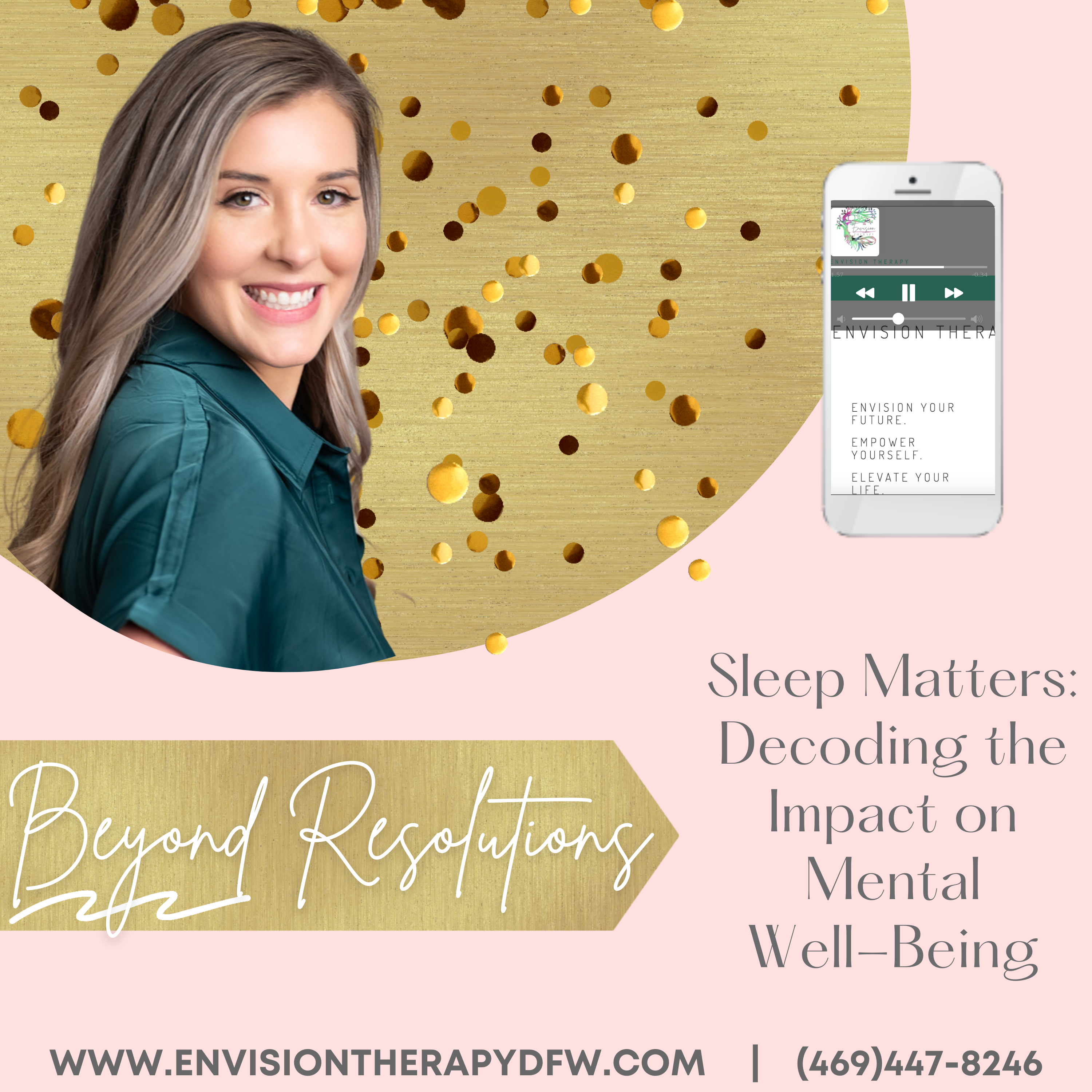 Image showcasing Sleep Matters for your Mental Health - Envision Therapy